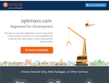 Tablet Screenshot of optimaxx.com